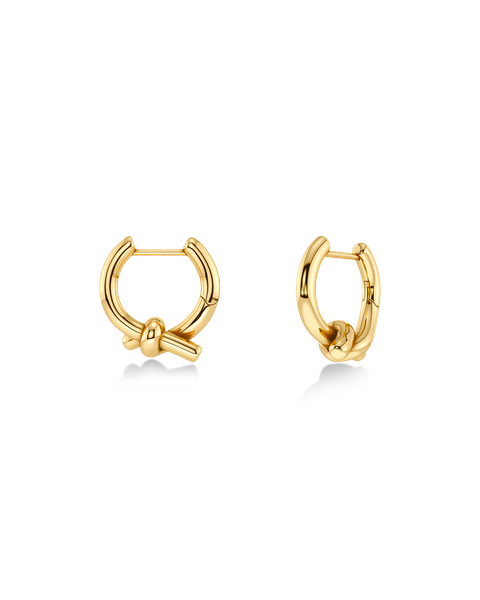 Novel Knot Hoops S For her Guld