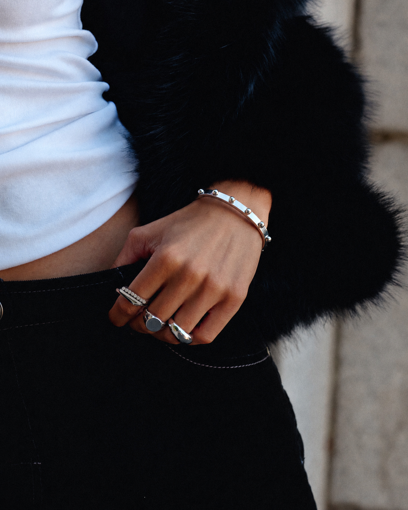 Stud Bangle Bangles Sølv