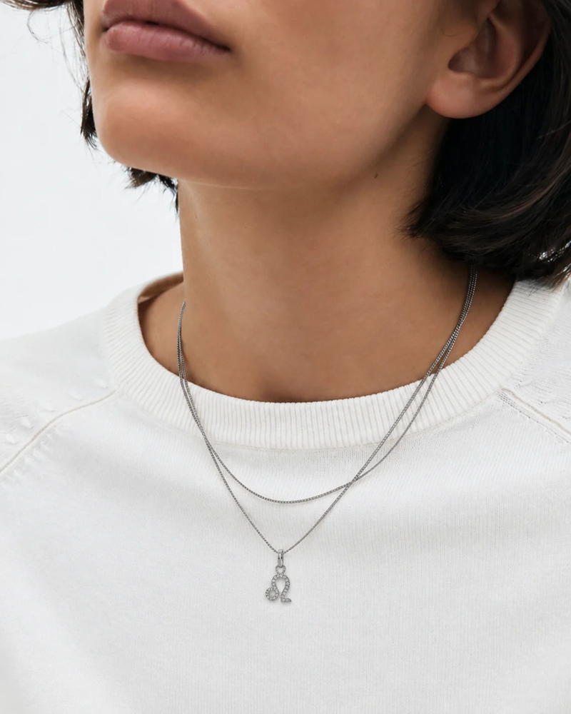 Zodiac Sparkle Charm Silver