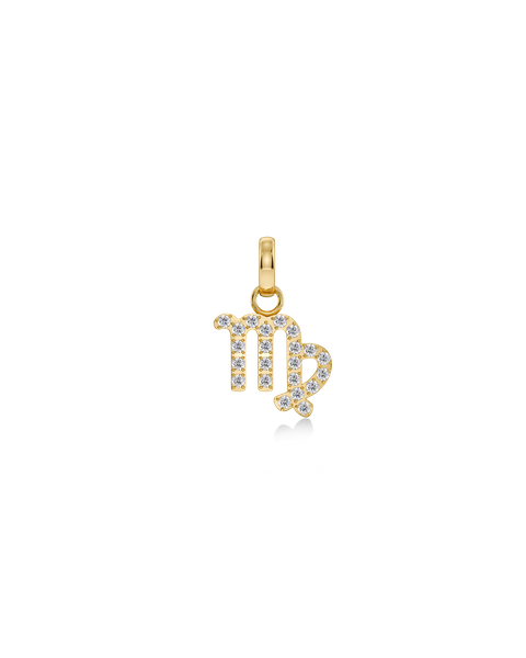 Zodiac Sparkle Charm Gold Charms Gold
