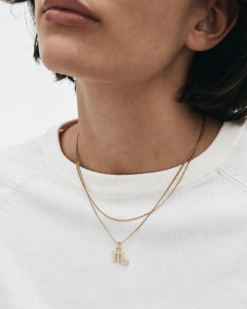 Zodiac Sparkle Charm Gold