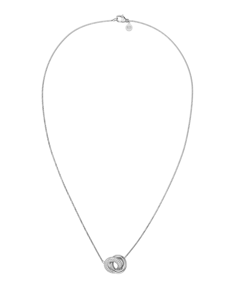Eternal Pavé Necklace Silver necklaces Silver