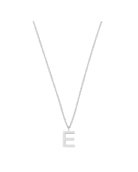 Letter Necklace Silver Bestsellers Hopea