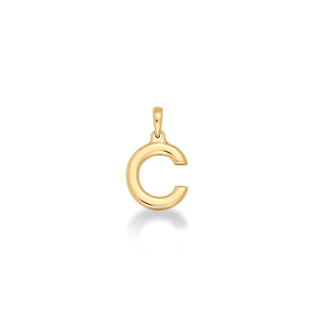 Initial Charm Gold Guldberlocker Guld