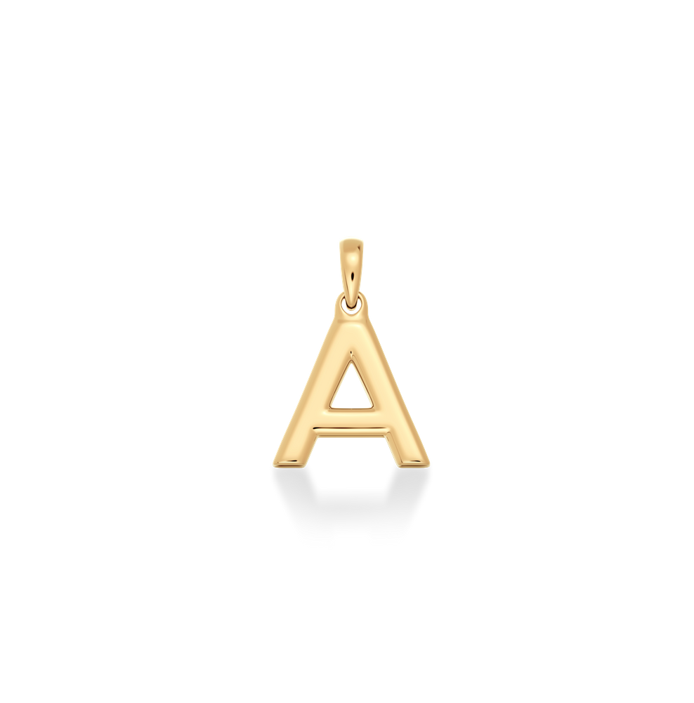 Initial Charm Gold Guldcharms Guld