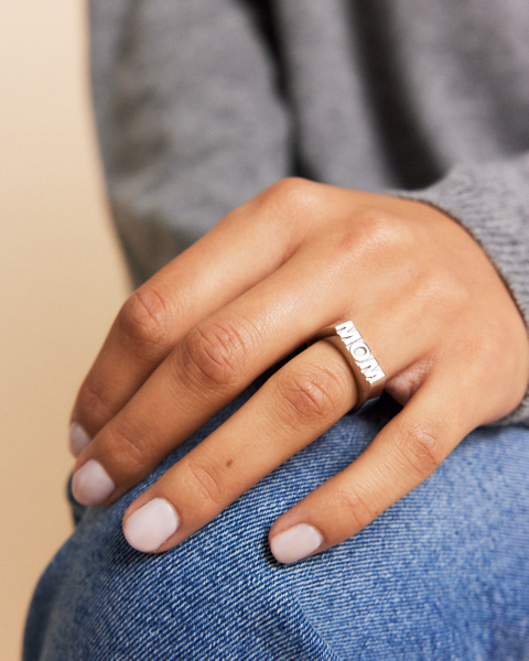 Mom Signet Ring Classics Silver