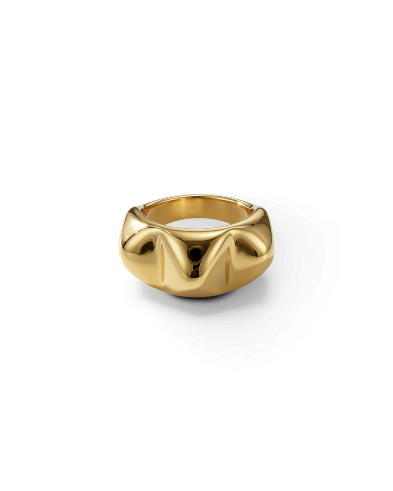 Peak Rivet Ring Kultasormukset Kulta