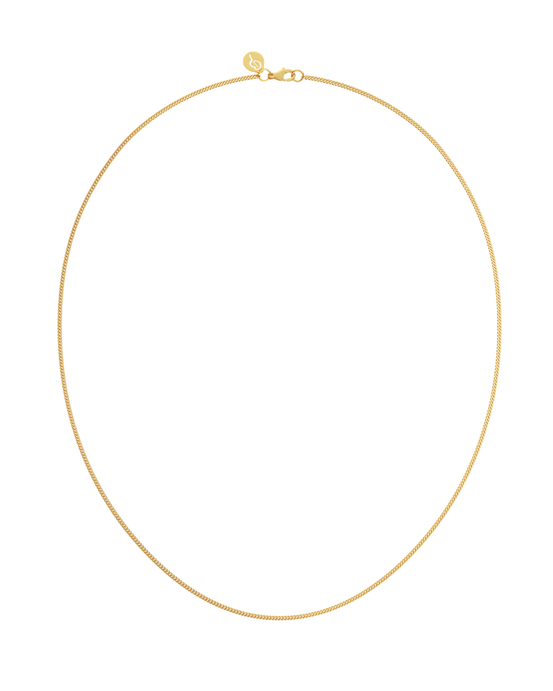 Curb Chain 45 cm Berlockkedjor Guld