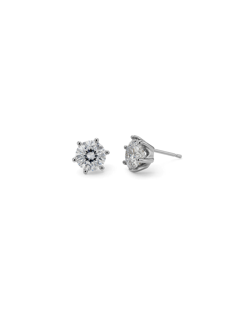 Crown Studs L Stiftörhängen Silver