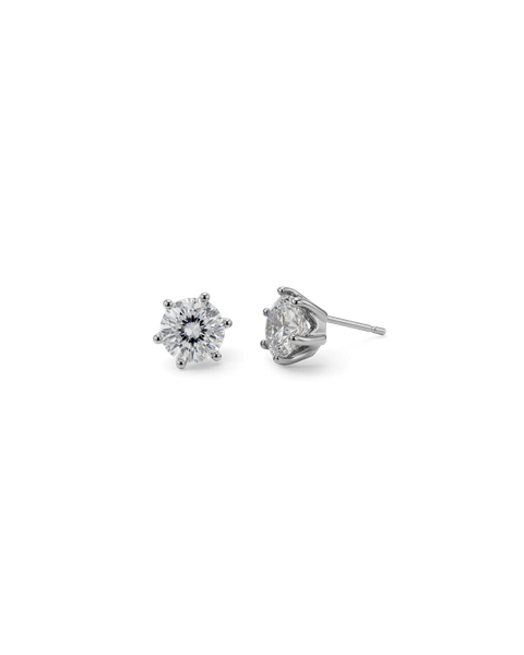 Crown Studs L Bridesmaid Silver
