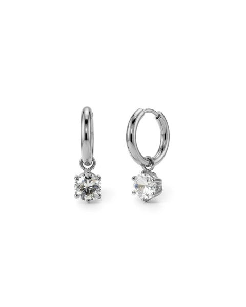Crown Hoops Bestsellers Silver