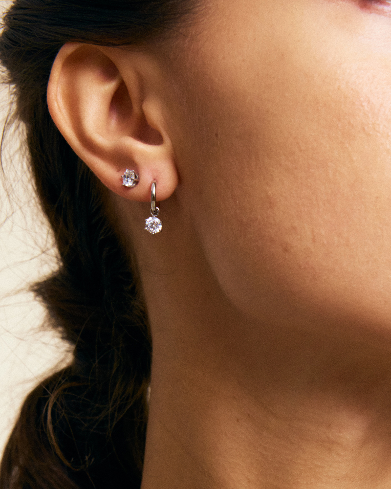 Crown Hoops Hoops Silver