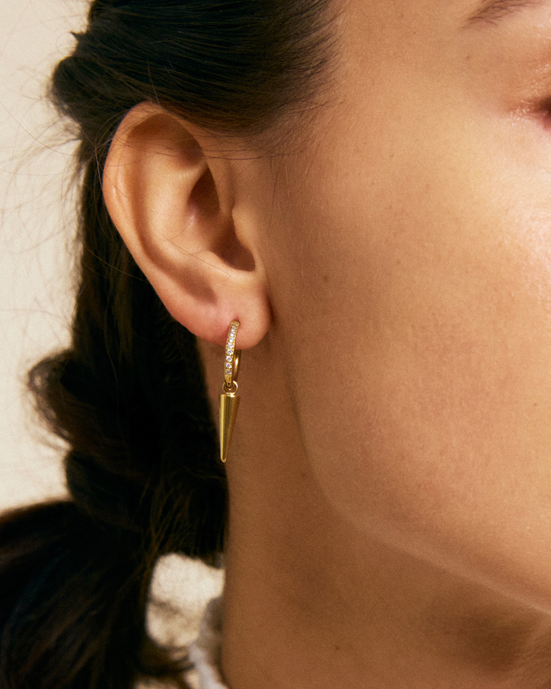 Peak Hoops Sparkle Hoops Gold