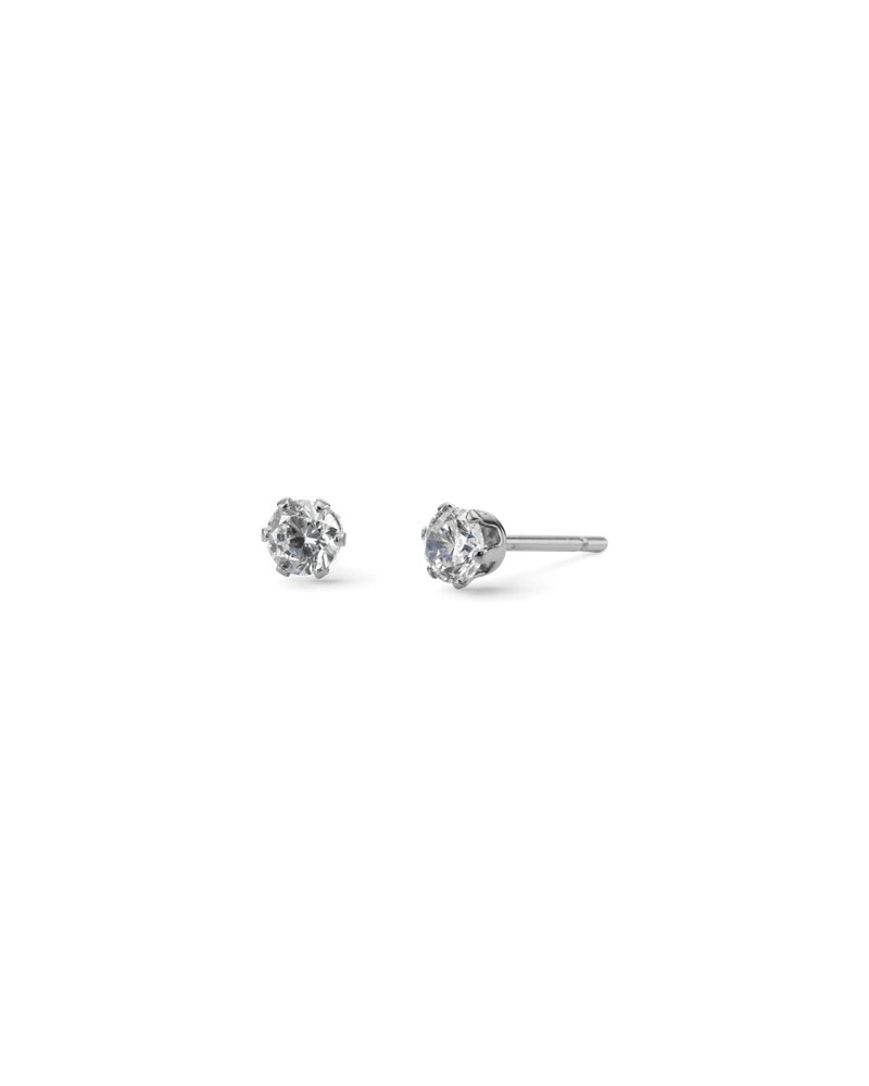 Crown Studs Mini Studs Silver