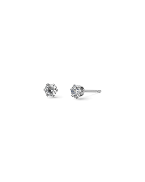 Crown Studs Mini Bridesmaid Silver