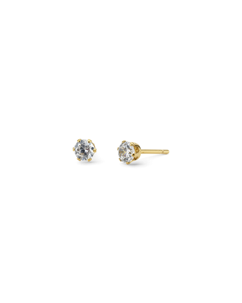 Crown Studs Mini Nappikorvakorut Kulta