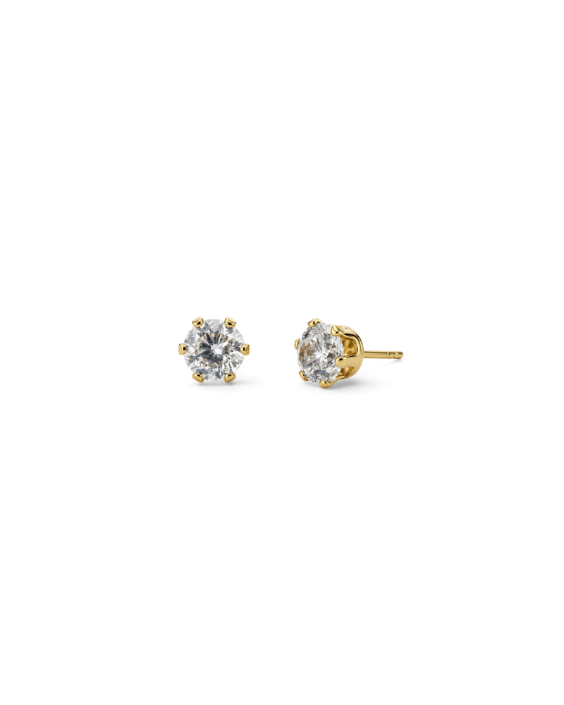 Crown Studs Stiftörhängen Guld
