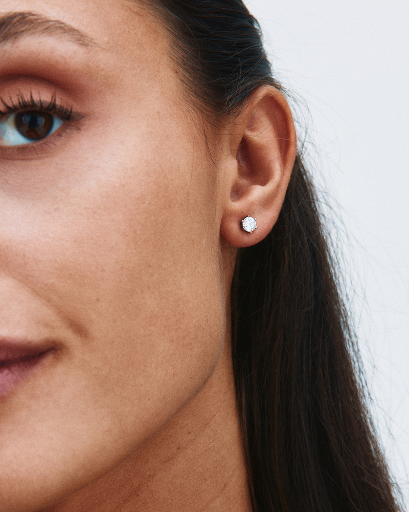 Crown Studs Studs Silver