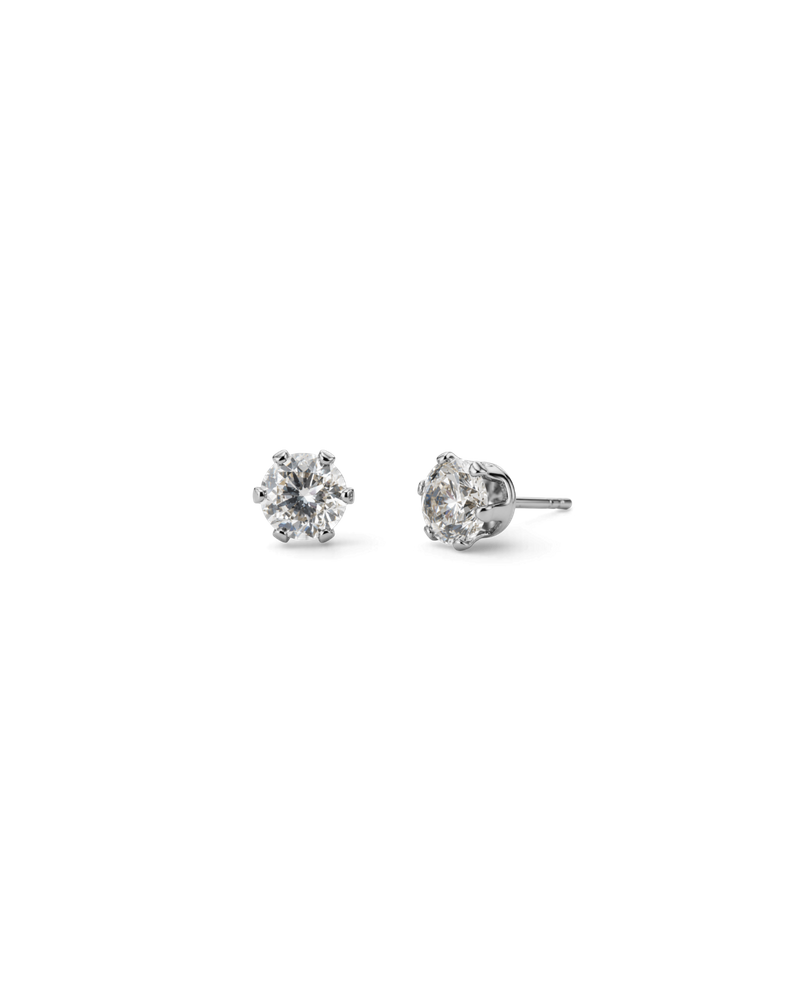 Crown Studs Studs Silver