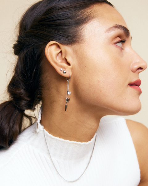 Peak Hoops Multi Heart Bestsellers Silver
