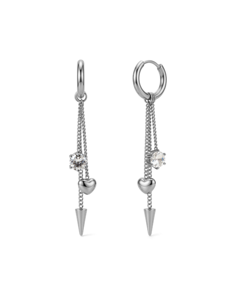 Peak Hoops Multi Heart Bestsellers Zilver