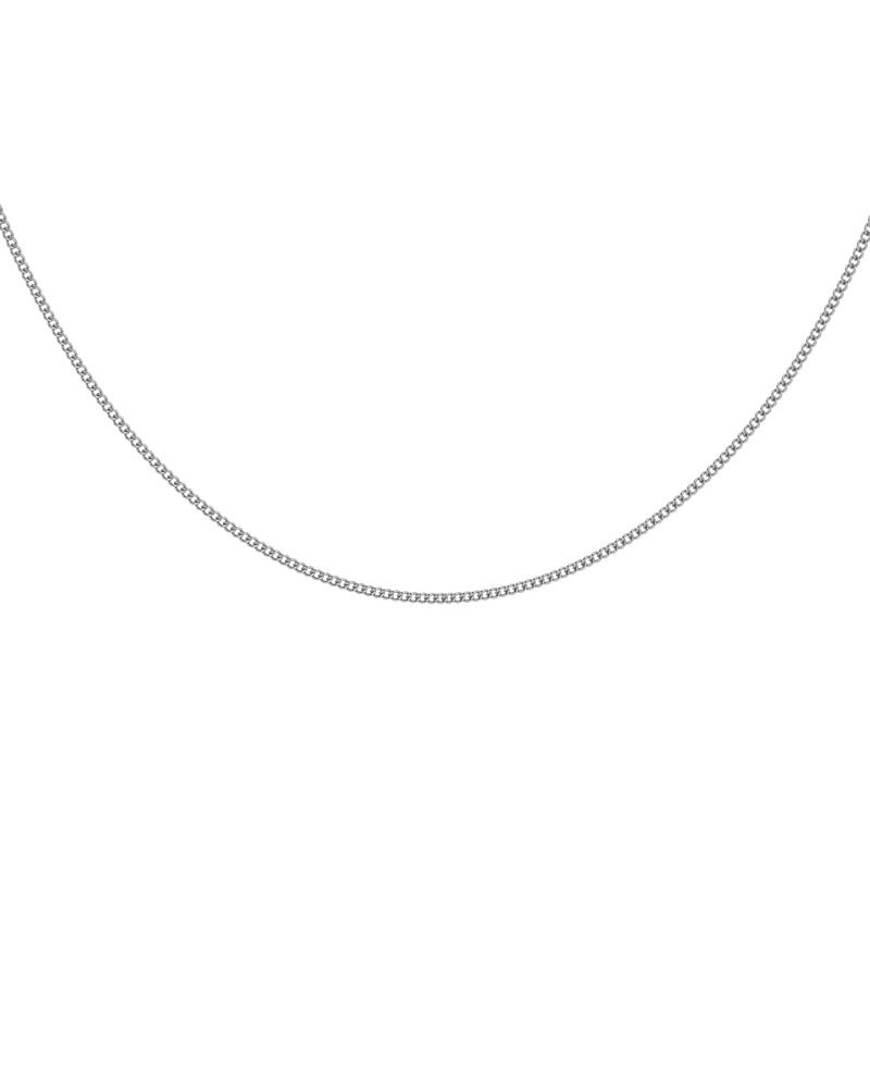 Curb Chain Mini 42 cm Charm bracelets Silver