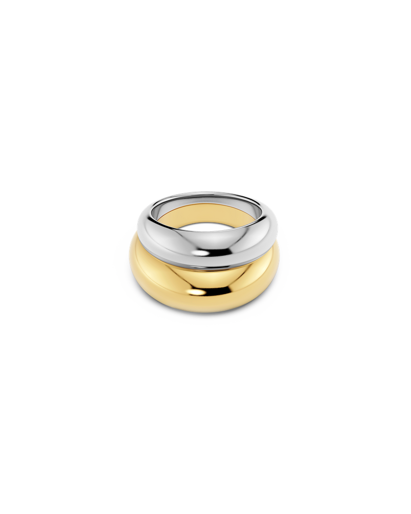 Furo Duo Ring Ringe Sølv/Guld