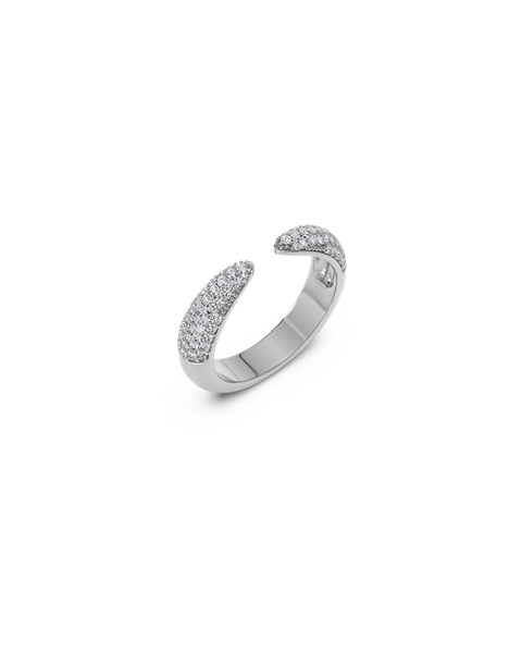 Crest Pavé Ring Jewellery Hopea