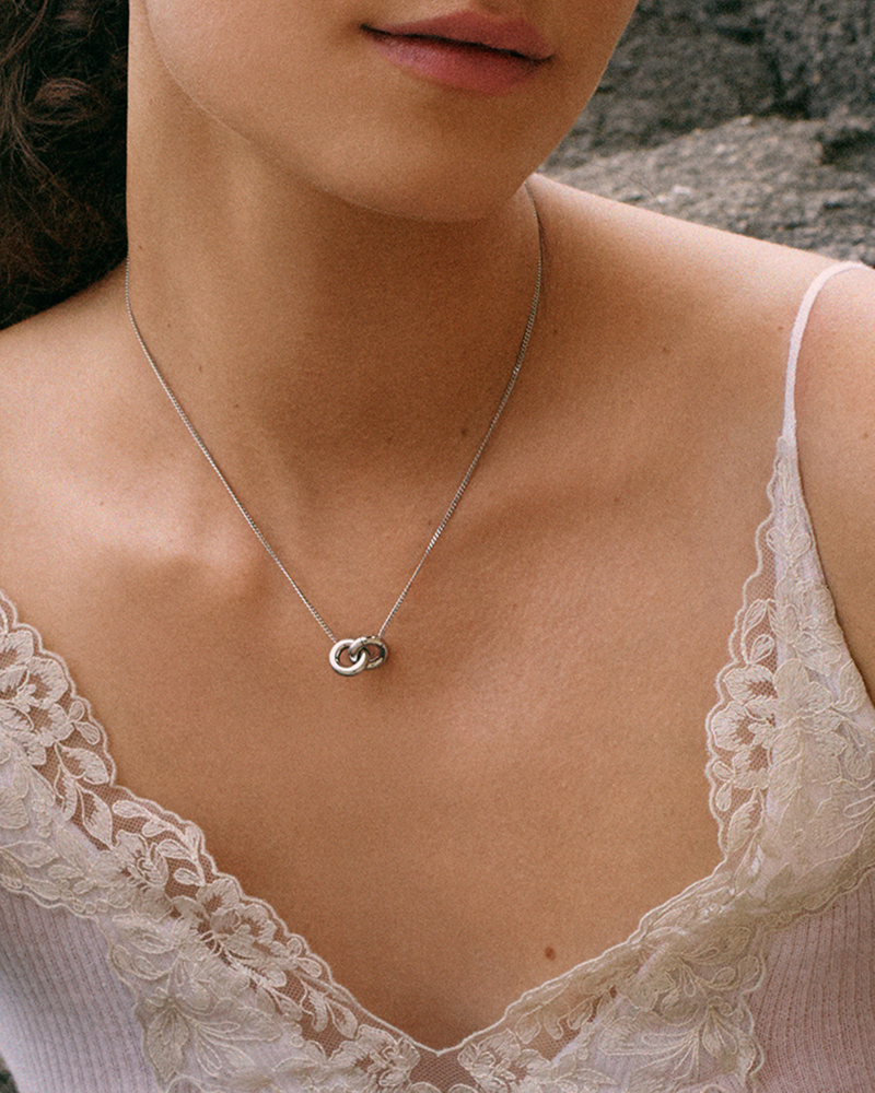 Chunky Eternal Necklace Zilveren halskettingen Zilver