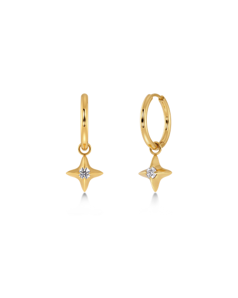 Stellar Hoops Gold earrings Guld