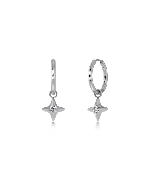 Stellar Hoops Jewellery Silver