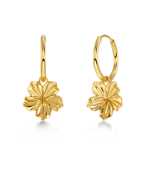 Jasmine Hoops For teenage girls Gold