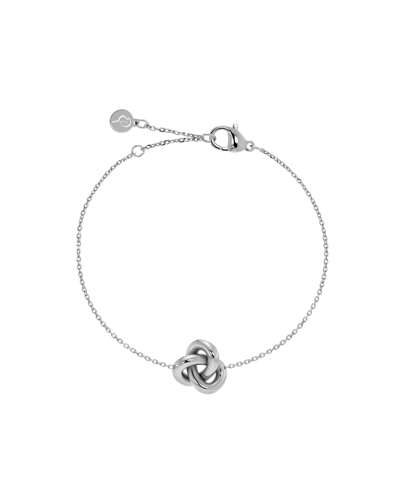 Infinity Knot Bracelet Hopeiset rannekorut Hopea