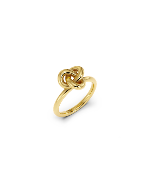 Infinity Knot Ring S Classics Kulta