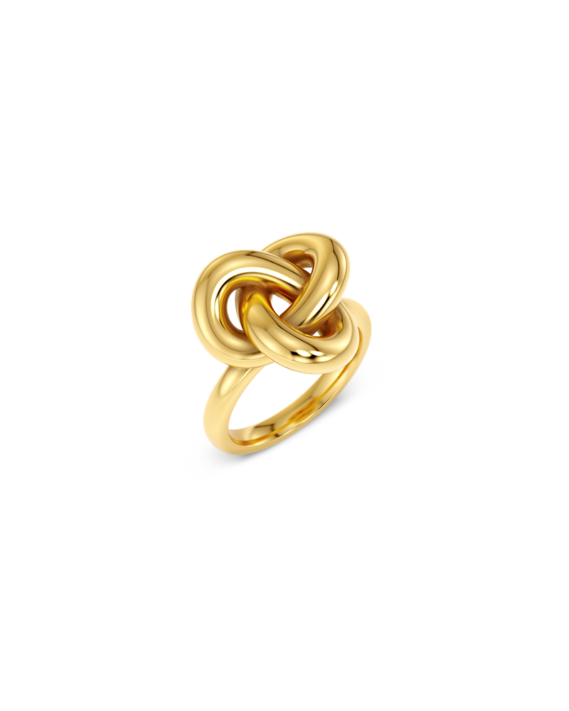 Infinity Knot Ring L Gullringer Gull