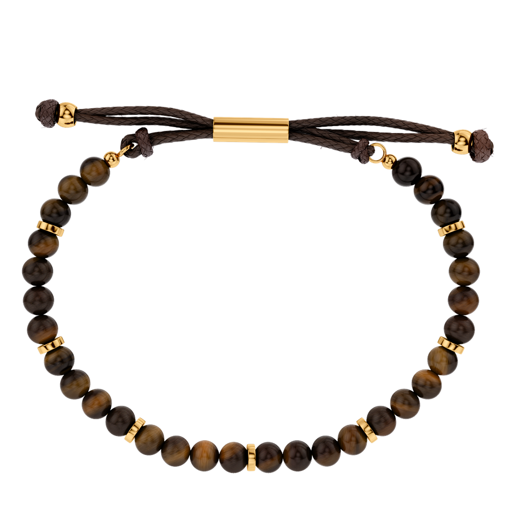 Dylan Bracelet Kultaiset rannekorut Ruskea/Kulta