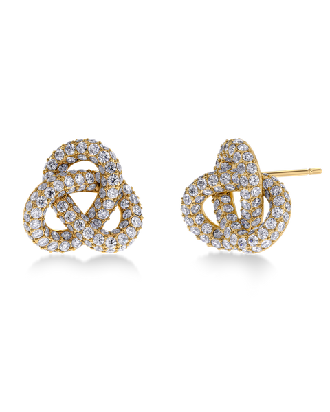 Infinity Knot Sparkle Studs L Classics Kulta