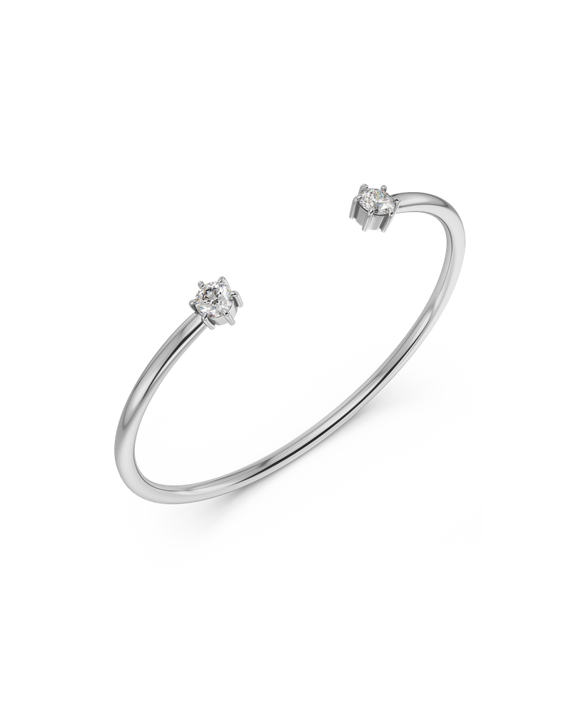 Crown Bangle Bangles Sølv
