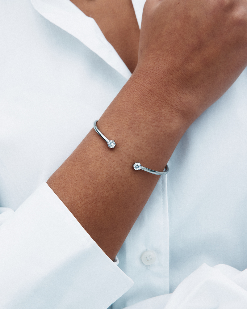 Crown Bangle Bangles Sølv