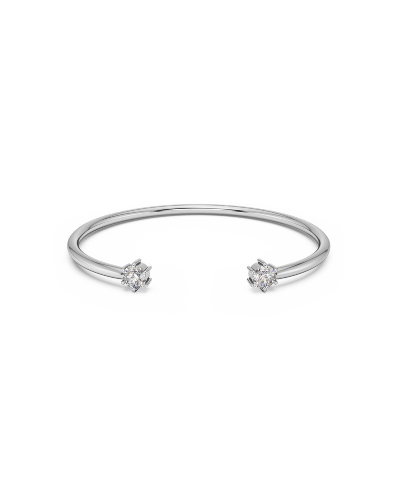 Crown Bangle Bangles Sølv