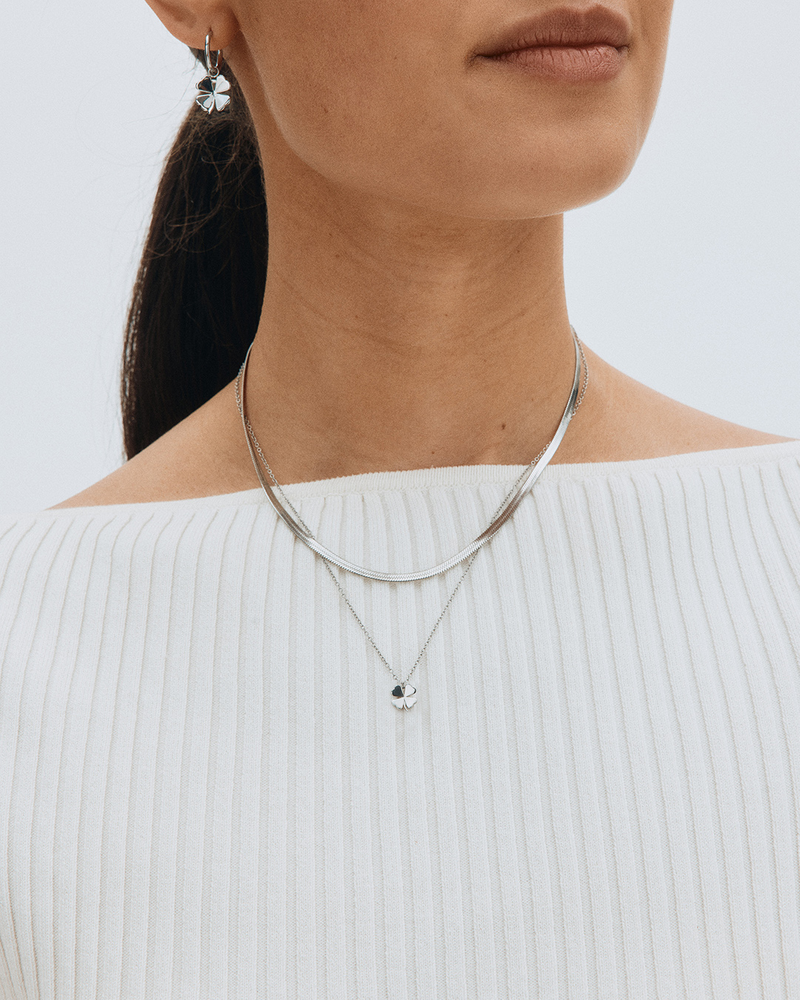 Lucky Mini Necklace Silver necklaces Silver