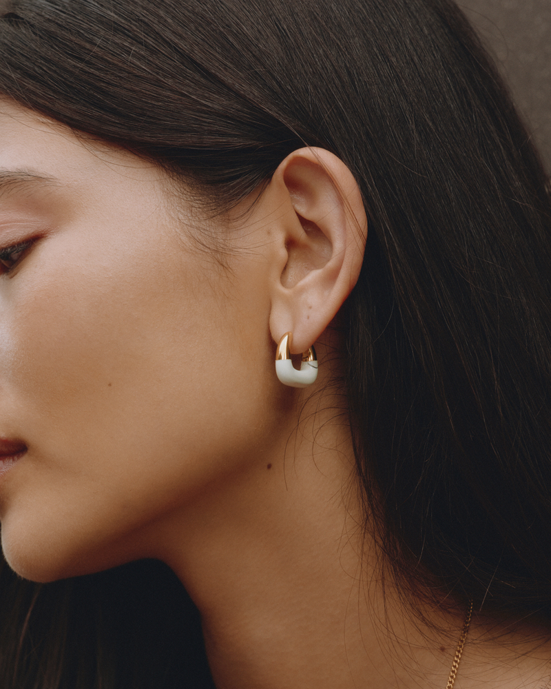 Lore Hoops L Hoops Gold/White