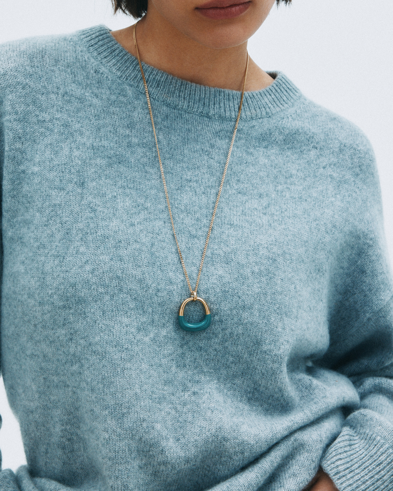 Lore Necklace Gouden kettingen Goud/Groen