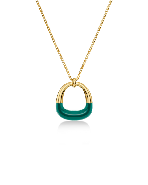 Lore Necklace Gold necklaces Gold/Green