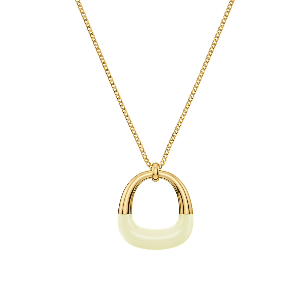 Lore Necklace Guldhalsband Guld/vit