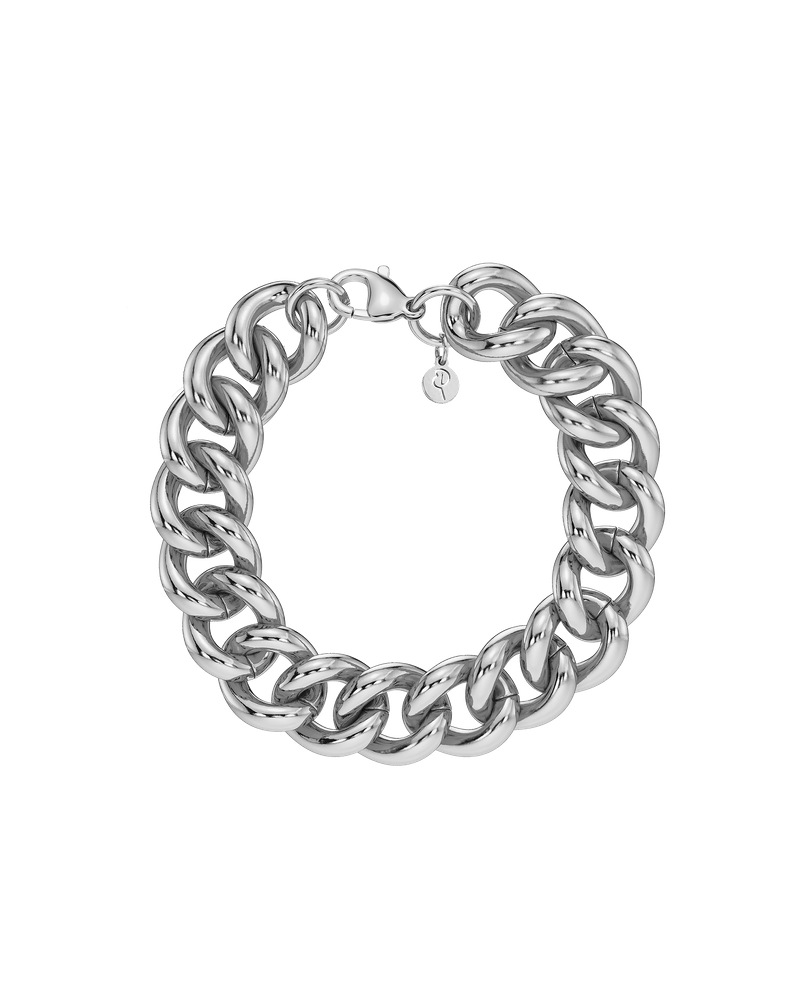Bold Curb Chain Bracelet Armbånd i sølv Sølv
