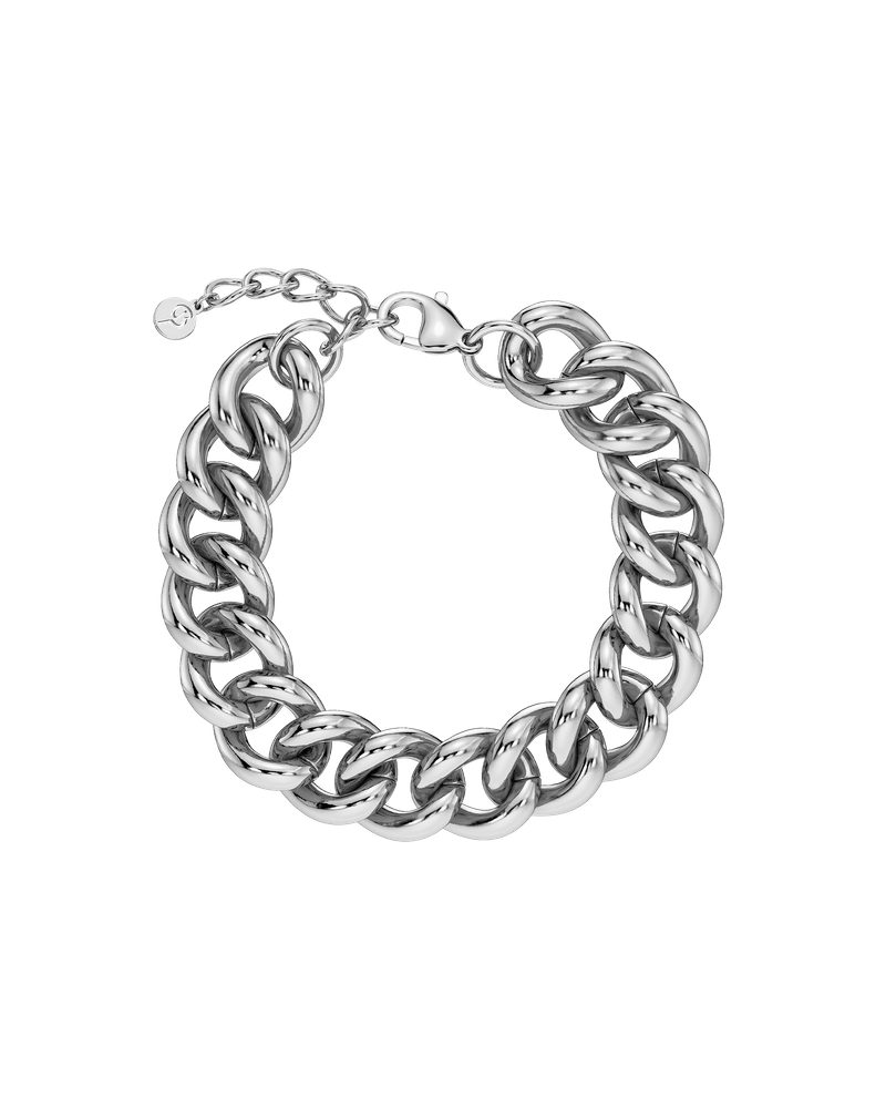 Bold Curb Chain Bracelet Armbånd i sølv Sølv