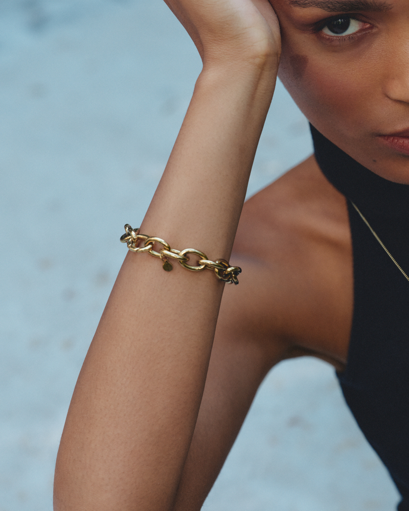 Link Chain Bracelet Guldarmbånd Guld
