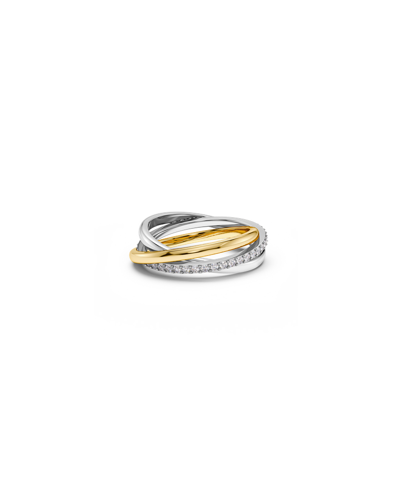 Trilogy Ring Rings Silver/Gold
