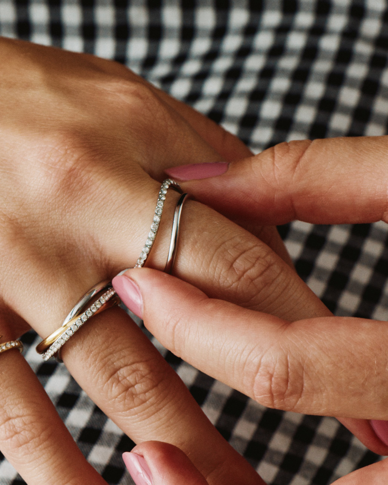 Wave Duo Ring Silver rings Silver